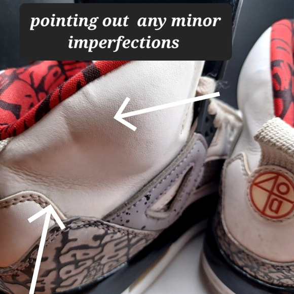 JORDAN  Spizike Lee Brooklyn White Cement  Nice ! 5.5 Youth - Picture 10 of 12